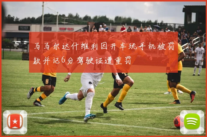 马马尔达什维利因开车玩手机被罚款并记6分驾驶证遭重罚